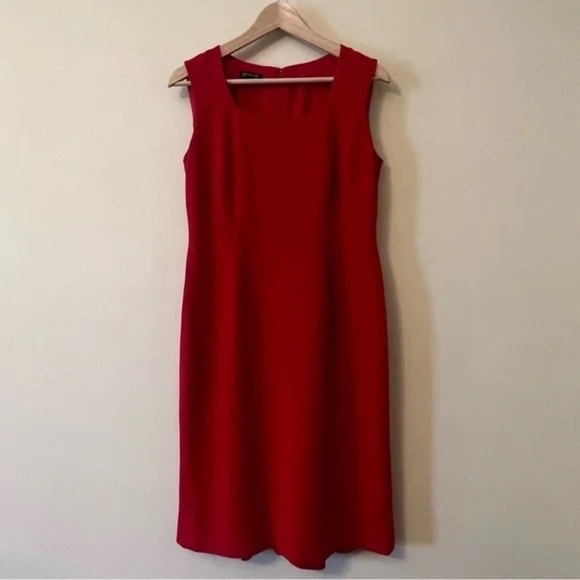 Jones New York Size 4 Sleeveless Red Dress - Picture 1 of 6